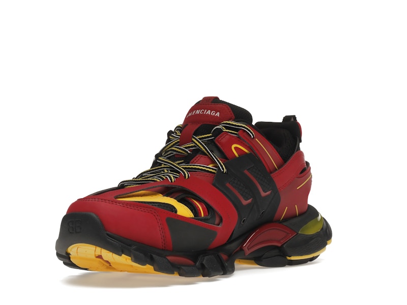 Balenciaga Track Trainers Burgundy Black