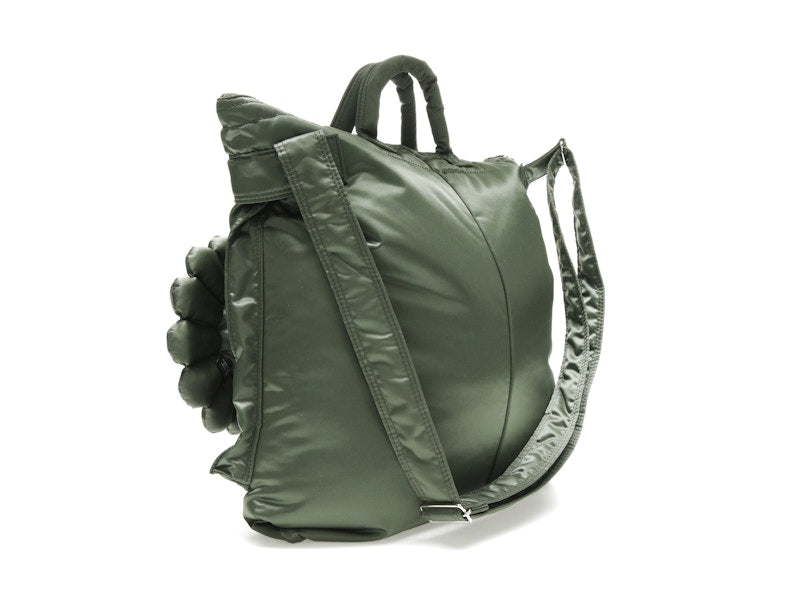 Takashi Murakami x PORTER 2Way Helmet Bag Sage Green