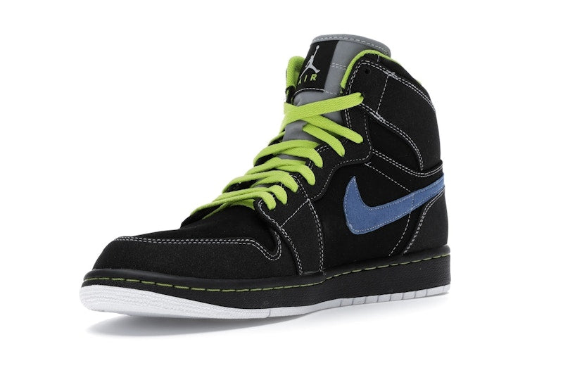 Jordan 1 Retro High Black Cyber Blue Sapphire