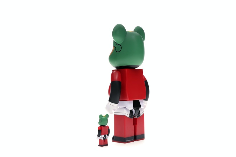 Bearbrick Marvin The Martian 100% & 400% Set Black/Red