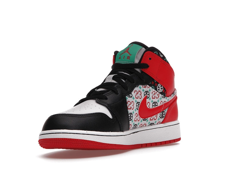 Jordan 1 Mid SE Ugly Christmas Sweater (GS)