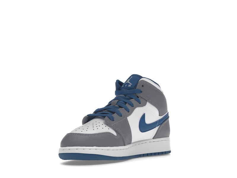 Jordan 1 Mid True Blue Cement (GS)