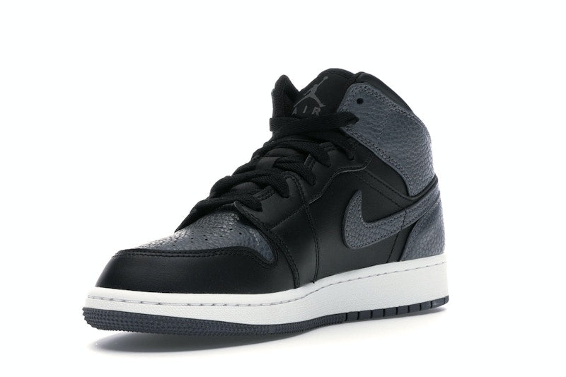 Jordan 1 Mid Black Dark Grey (GS)