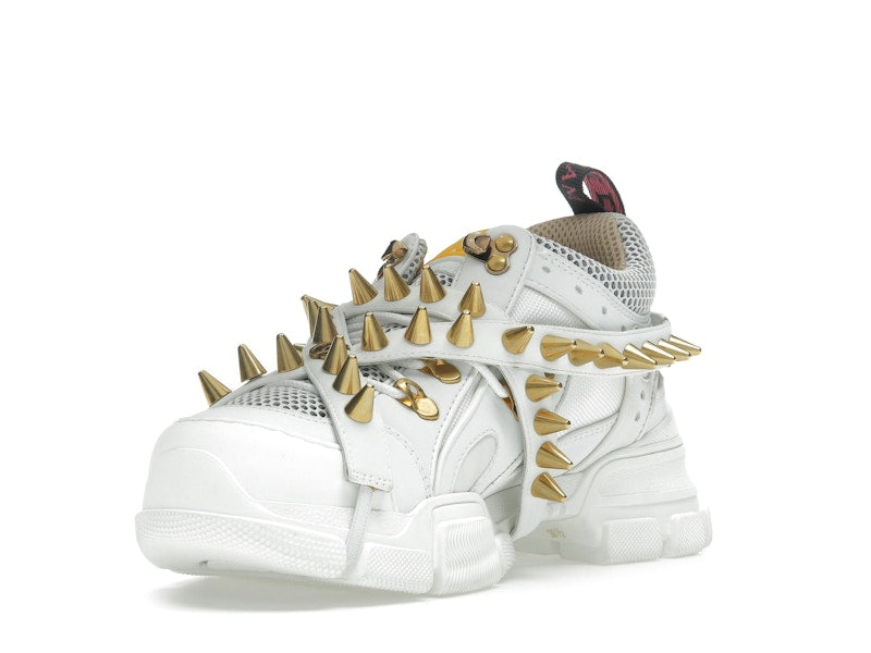 Gucci Flashtrek Chunky Leather Sneakers White Gold (Women's)