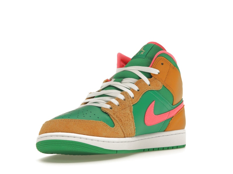 Jordan 1 Mid SE Wheat Watermelon