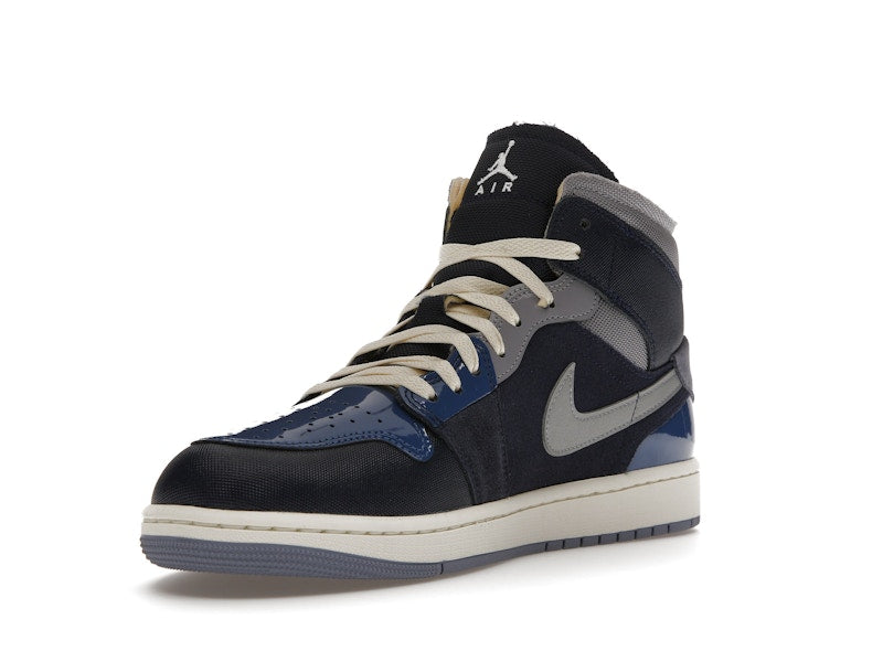Jordan 1 Mid SE Craft Obsidian French Blue Ashen Slate White