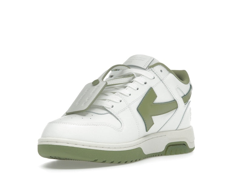 OFF-WHITE Out Of Office OOO Low Tops White Sage