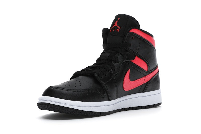 Jordan 1 Mid Black Siren Red (Women's)