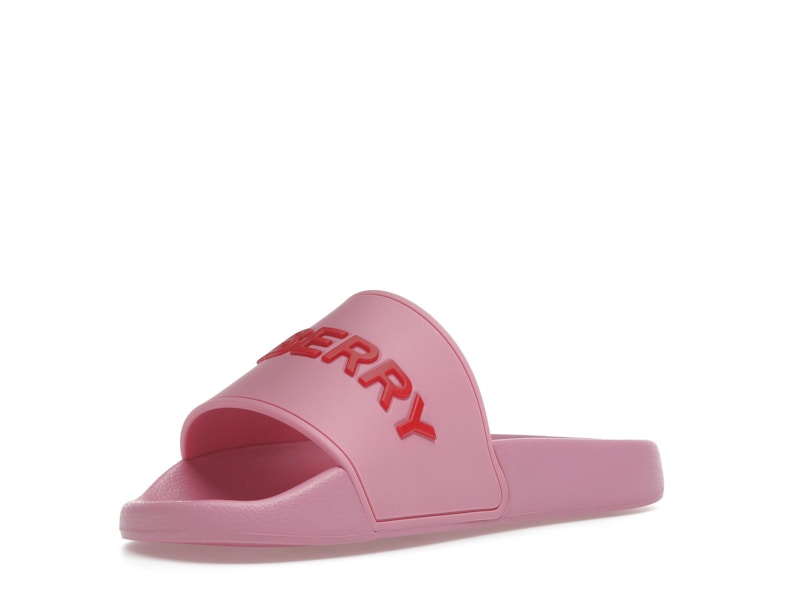 Burberry Embossed Logo Slides Bubblegum Pink (Women's)