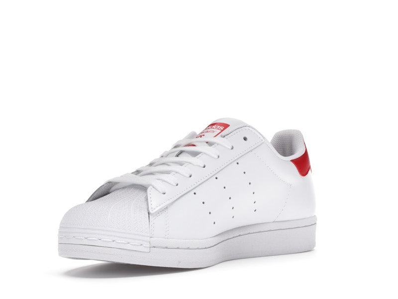 adidas Superstan White Scarlet