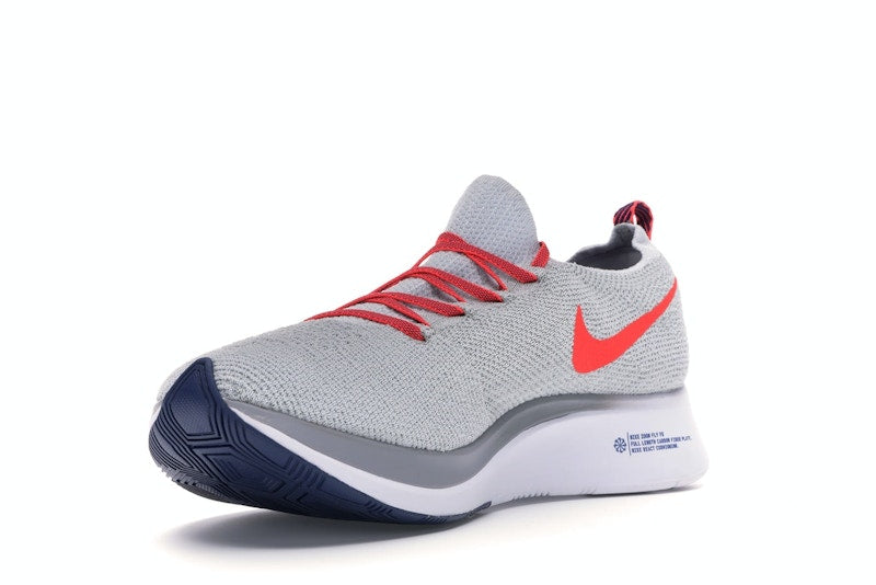 Nike Zoom Fly Flyknit Pure Platinum Bright Crimson