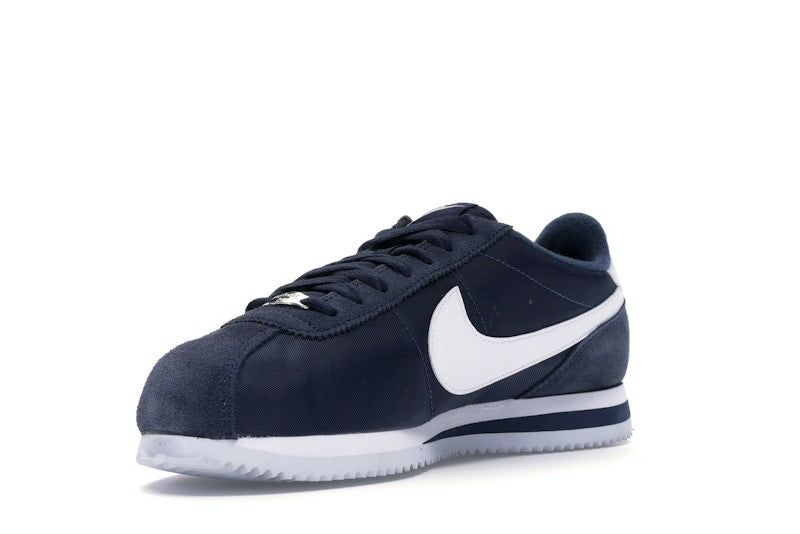 Nike Cortez Basic Nylon Obsidian White-Metallic Silver