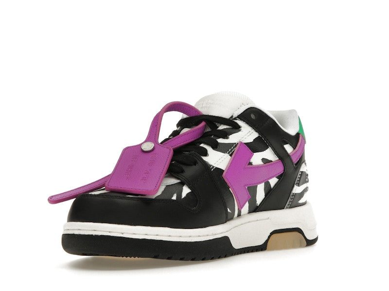 OFF-WHITE Out Of Office OOO Low Tops Zebra Pink (Women's)