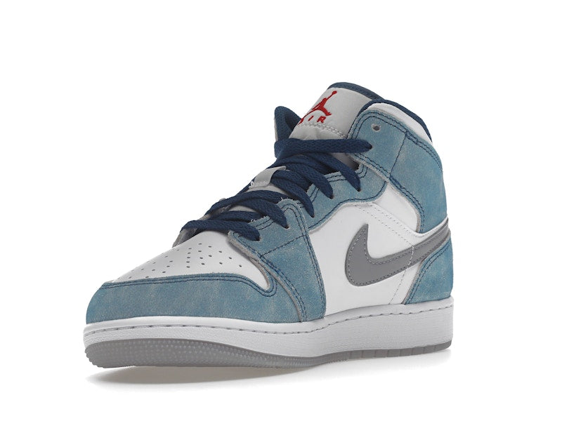Jordan 1 Mid SE French Blue Light Steel (GS)