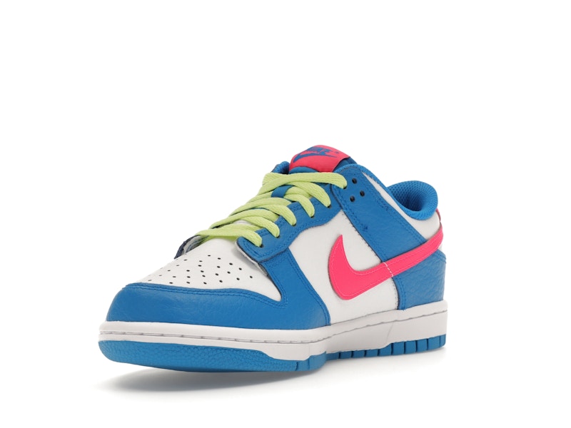 Nike Dunk Low Photo Blue White Light Lemon Twist Hyper Pink (GS)