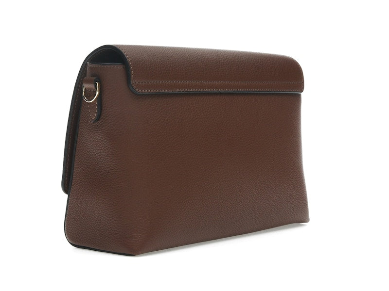Burberry Vintage Check and Leather Note Crossbody Bag Tan