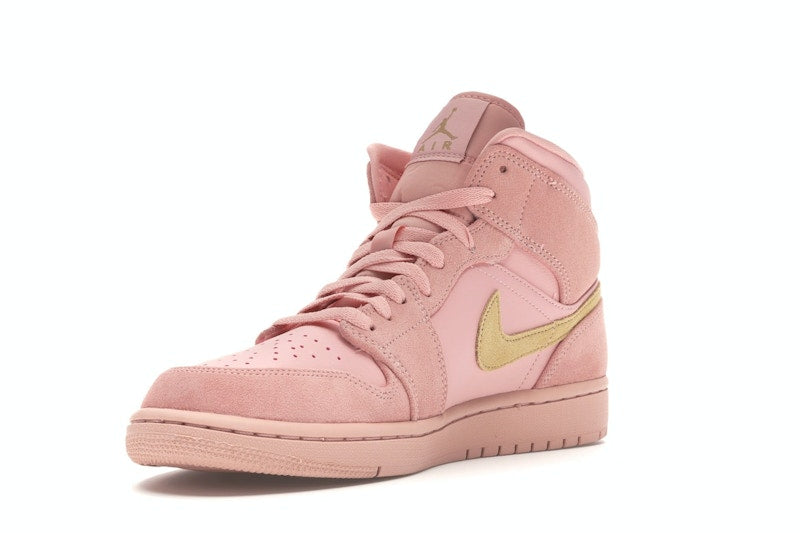 Jordan 1 Mid Coral Gold