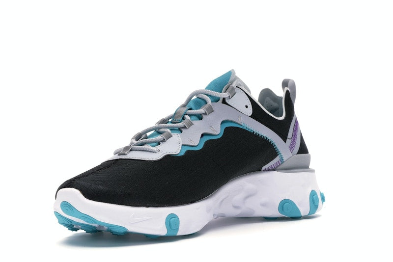 Nike React Element 55 Black Pure Platinum Teal Nebula