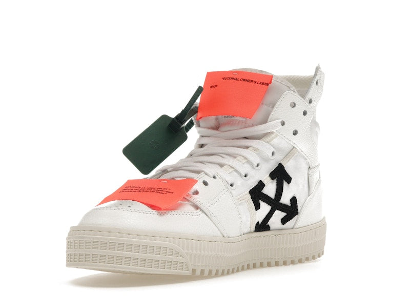 OFF-WHITE Off Court 3.0 Leather White White Orange (Bold Medial Logo)