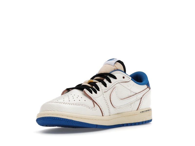 Jordan 1 Retro Low OG SP Fragment x Travis Scott Sail Military Blue (PS)