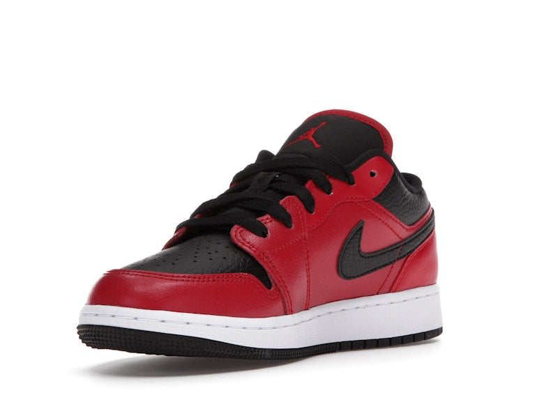 Jordan 1 Low Gym Red Black Pebbled (GS)