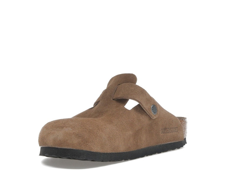 Birkenstock Boston Soft Footbed Suede Dark Tea Tonal