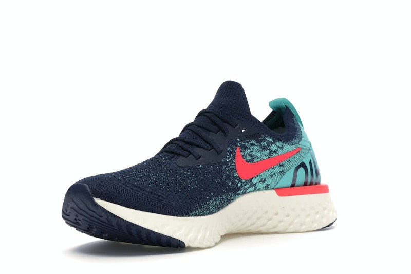 Nike Epic React Flyknit College Navy Hyper Jade