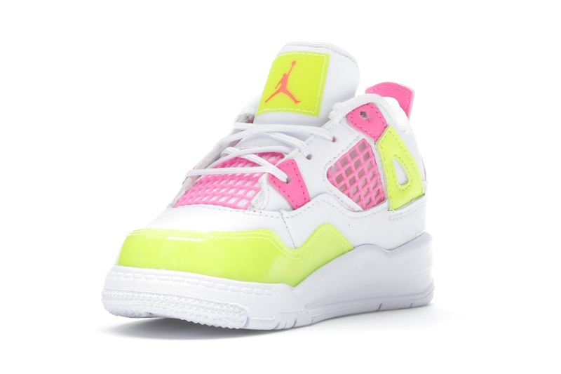 Jordan 4 Retro White Lemon Pink (TD)