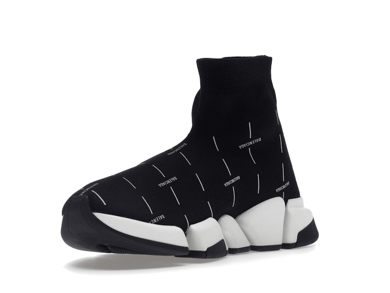 Balenciaga Speed 2.0 Black White Logo