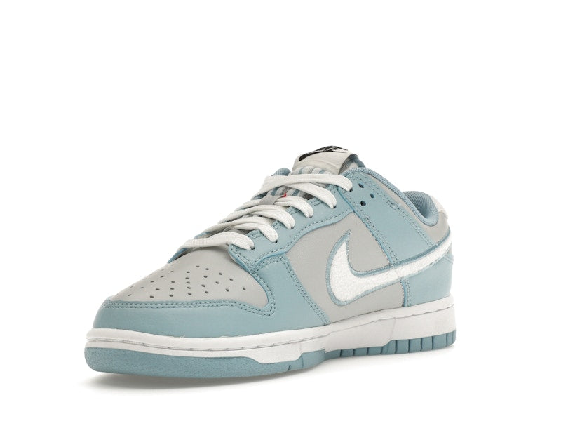 Nike Dunk Low Retro Fleece Swoosh Worn Blue