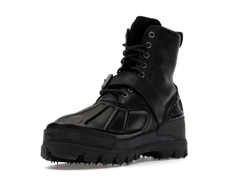 Polo Ralph Lauren Oslo High Oiled Leather Boot Black