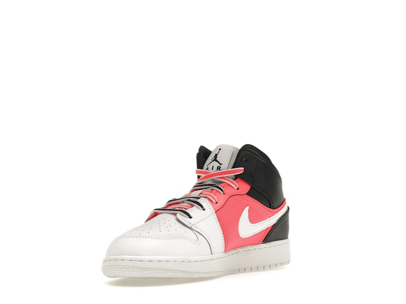 Jordan 1 Mid SE White Black Infrared (GS)