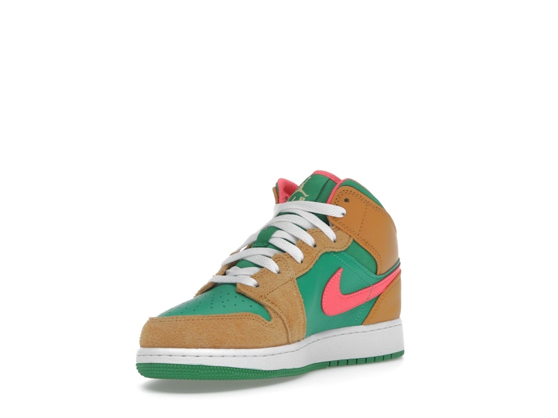 Jordan 1 Mid SE Chutney Lucky Green (GS)