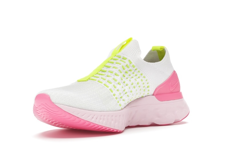 Nike React Phantom Run Flyknit 2 White Volt Pink Glow (Women's)