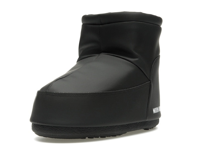 Moon Boot No Lace Rubber Boot Black