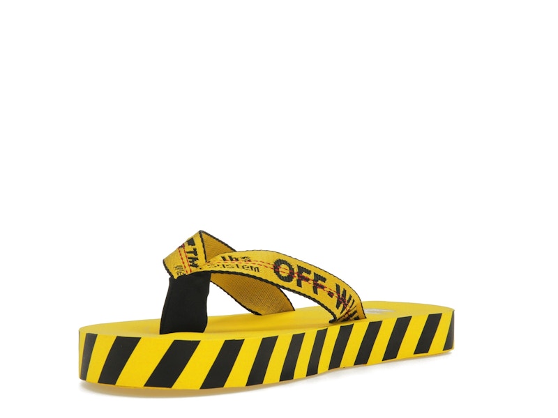 OFF-WHITE Industrial Flip Flops Yellow SS21