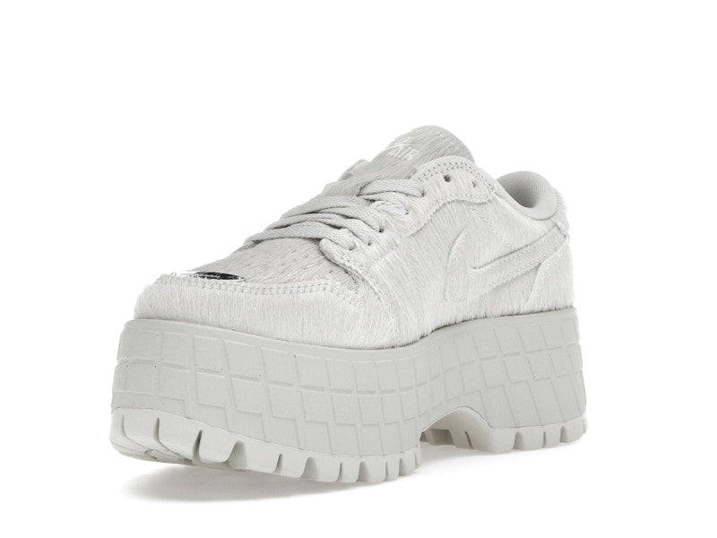 Jordan 1 Low Brooklyn Light Bone Metallic Silver (Women's)
