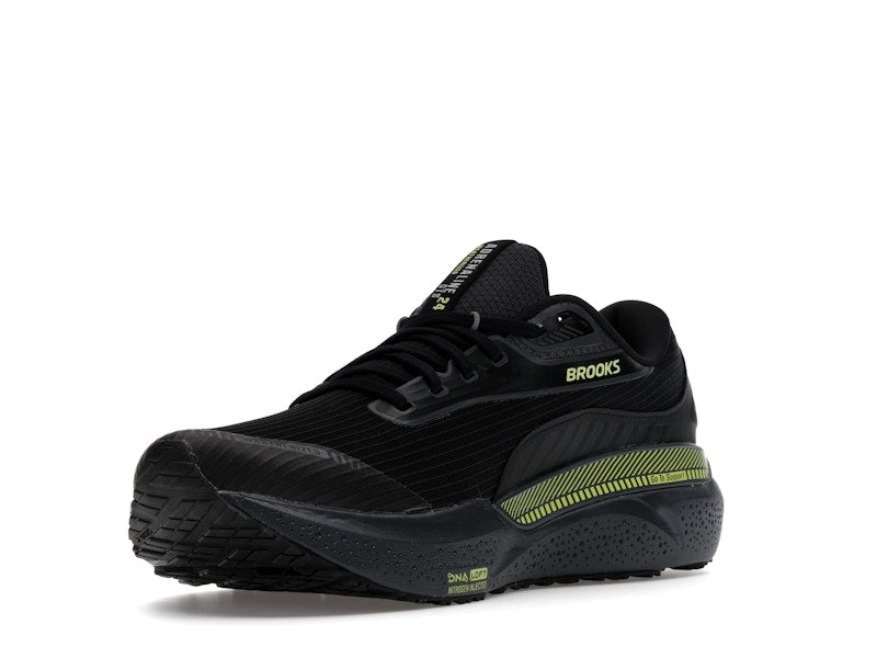 Brooks Adrenaline GTS 24 Weatherized Black Ebony New Yellow