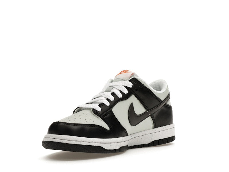 Nike Dunk Low Black Bright Mandarin Mini Swoosh (GS)