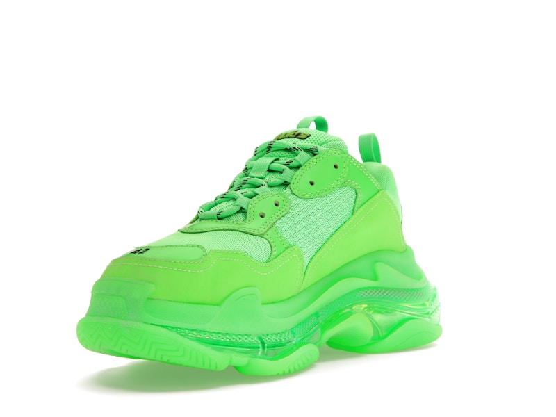 Balenciaga Triple S Neon Green Clear Sole
