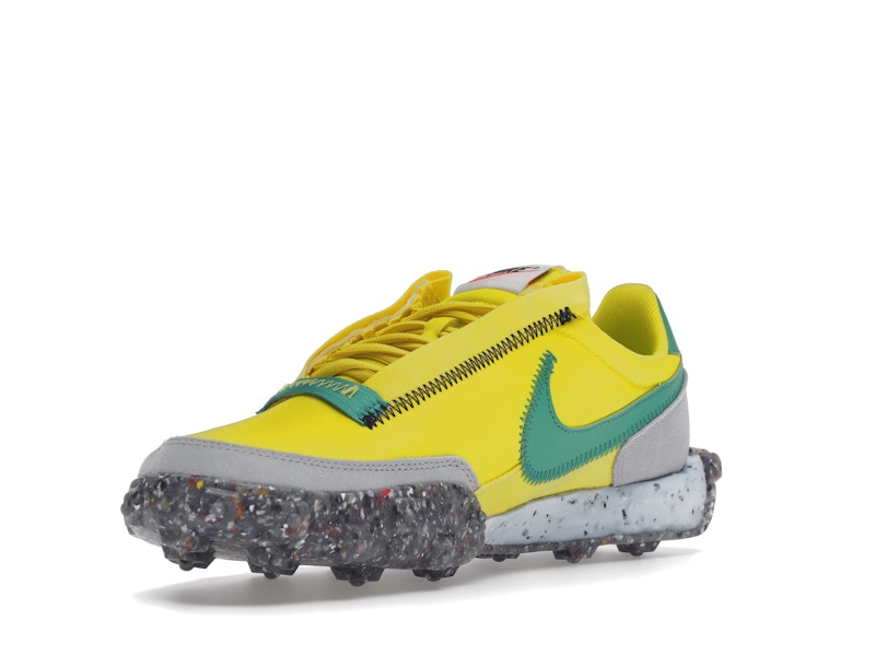 Nike Waffle Racer Crater Yellow Strike Roma Green (Women's)