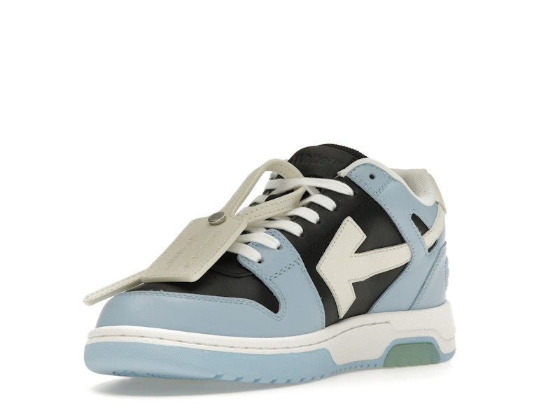 OFF-WHITE Out Of Office OOO Low Tops Light Blue Black