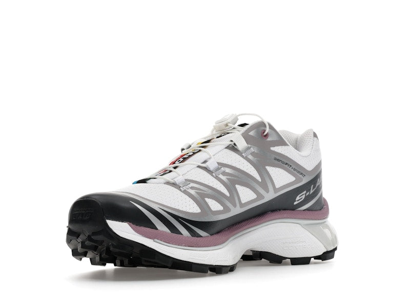 Salomon XT-6 White Black Dusky Orchid