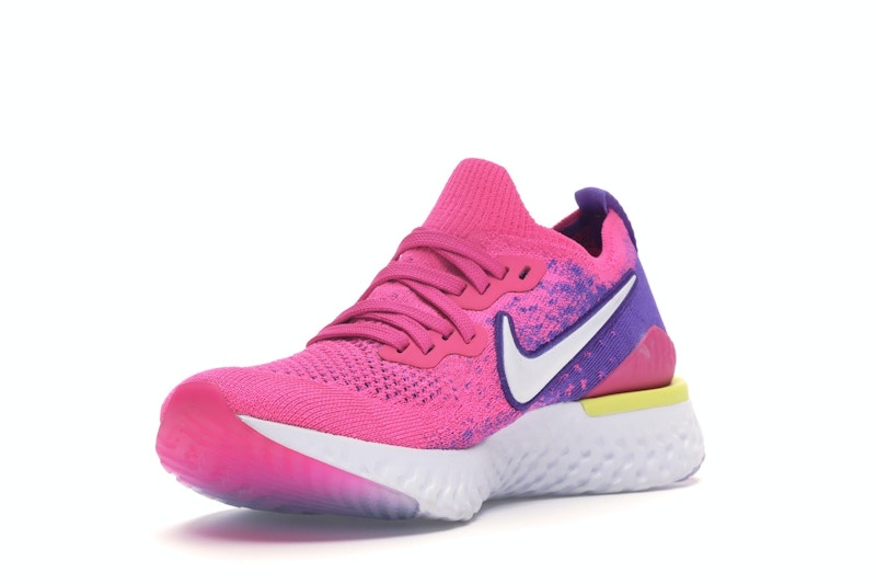 Nike Epic React Flyknit 2 Laser Fuchsia White (Women's)