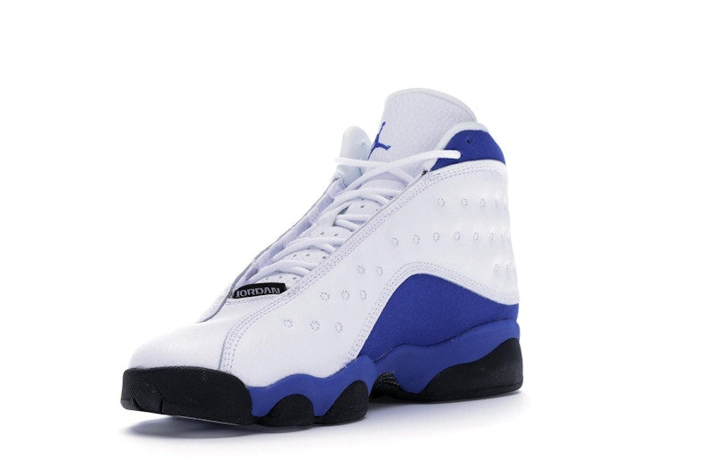 Jordan 13 Retro White Hyper Royal Black (GS)