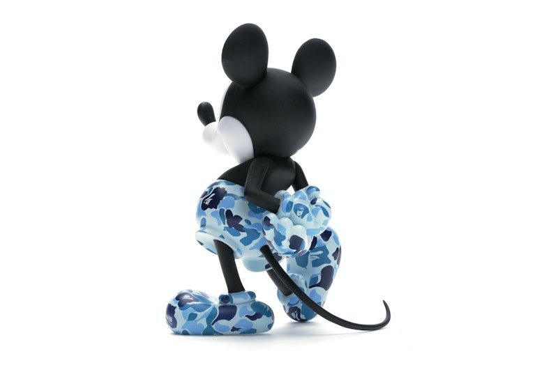 BAPE x Mickey Mouse 90th Anniversary Figure Blue Camo