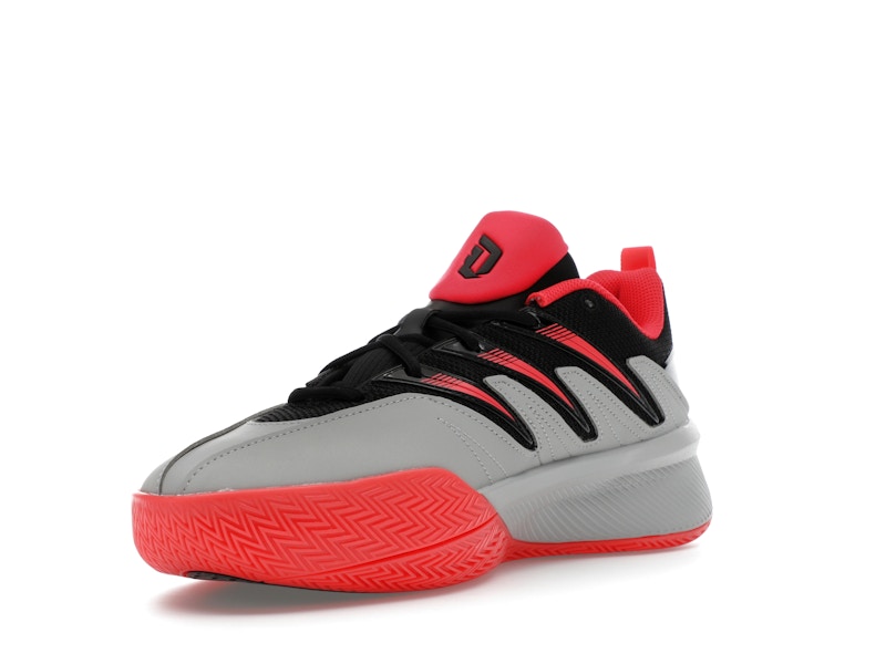 adidas Dame Certified 3 Core Black Lucid Red Grey Two