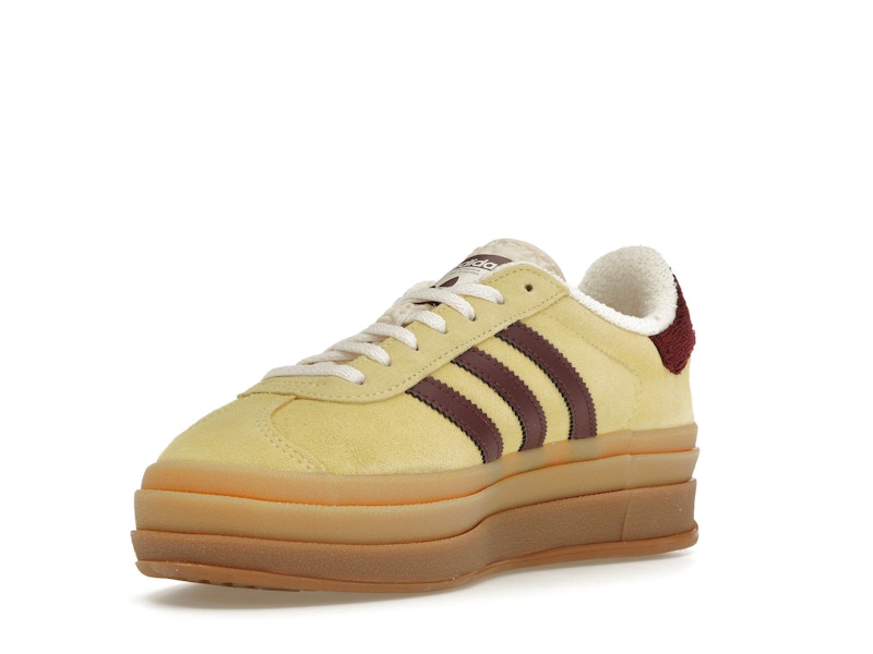 adidas Gazelle Bold Almost Yellow Maroon (Women's)