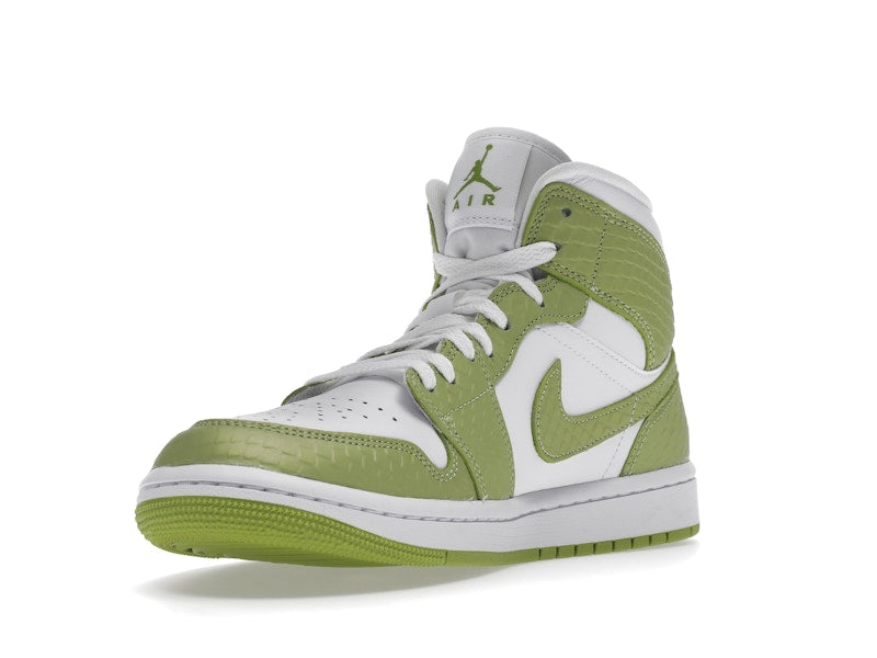 Jordan 1 Mid Green Python (Women's)