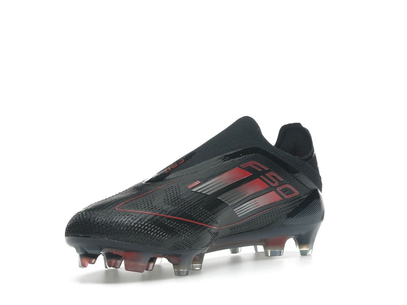 adidas F50 Elite Laceless FG Core Black Iron Metallic Lucid Red